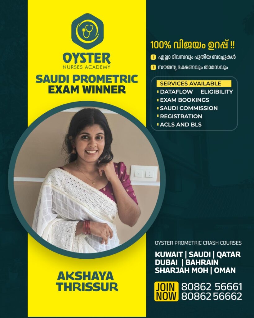 Prometric coaching center in kerala for Saudi - Oyster Academy