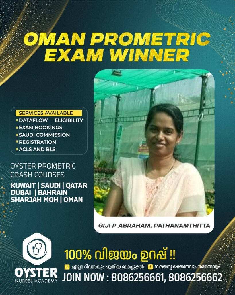 Best Oman Prometric Coaching Centre In Kerala - Oman Prometric Exam Winner