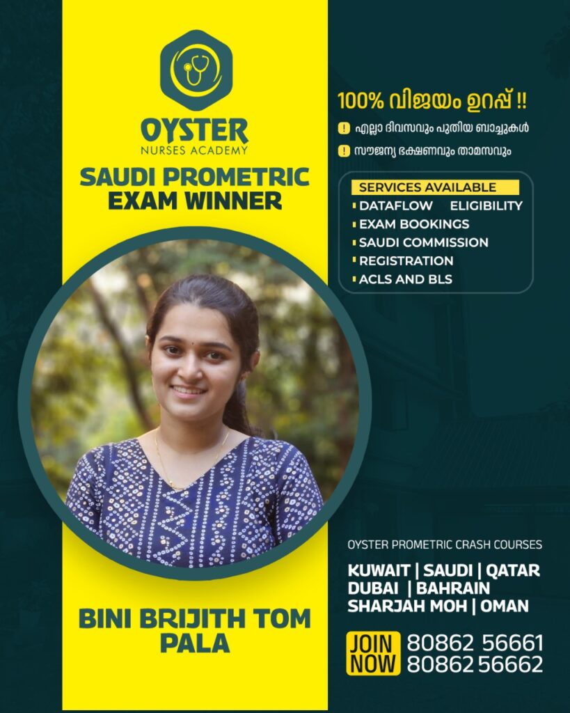 Prometric coaching center in kerala for Saudi - Oyster Academy