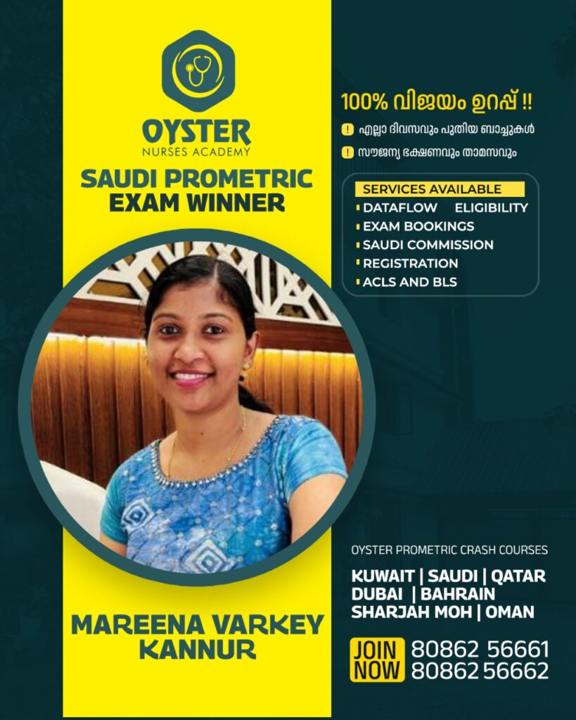 Prometric coaching center in kerala for Saudi - Oyster Academy